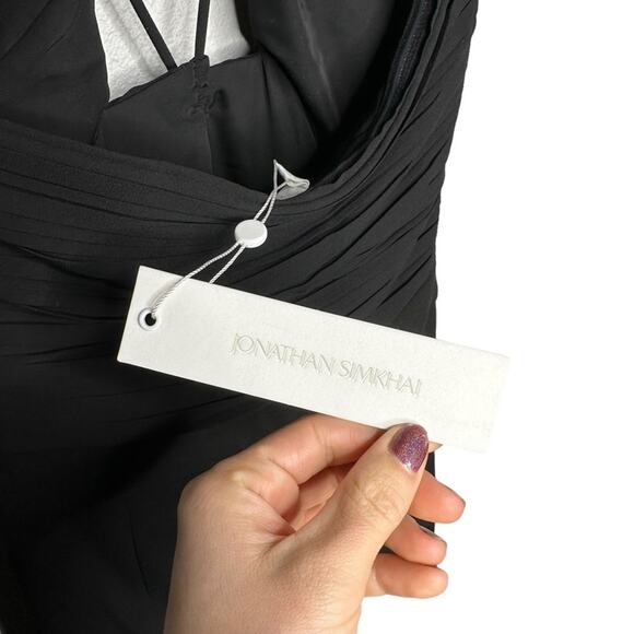 Jonathan Simkhai Gala Plisse Cut Out Jumpsuit - Picture 10 of 10